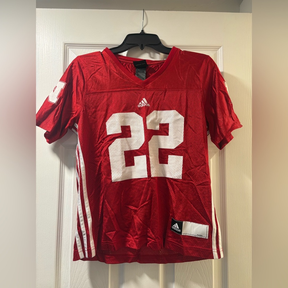 Adidas Men's Red and White Jersey